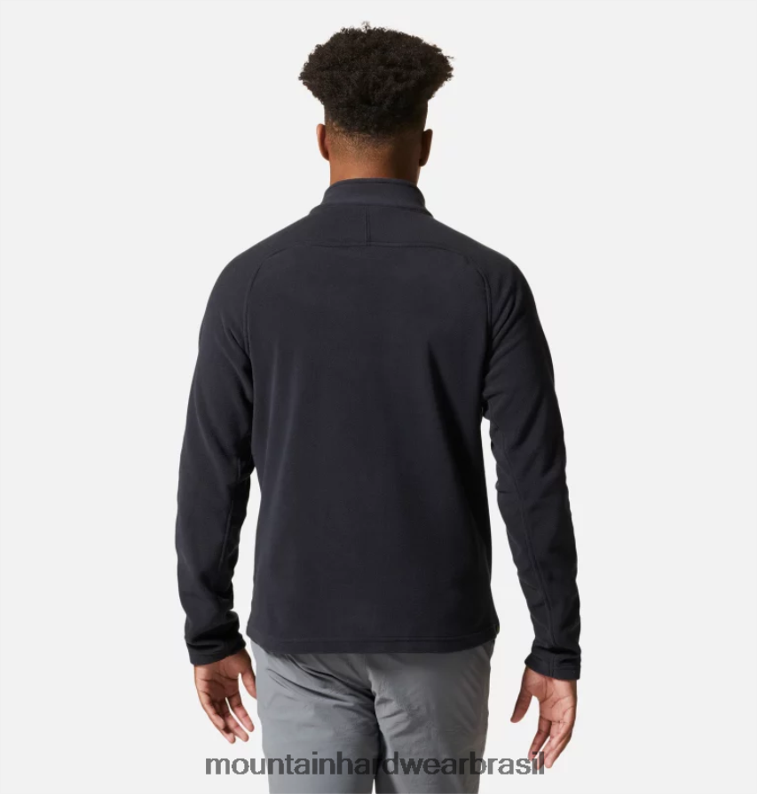preto homens Mountain Hardwear micropolar polartec com zíper completo topos AD28F6442
