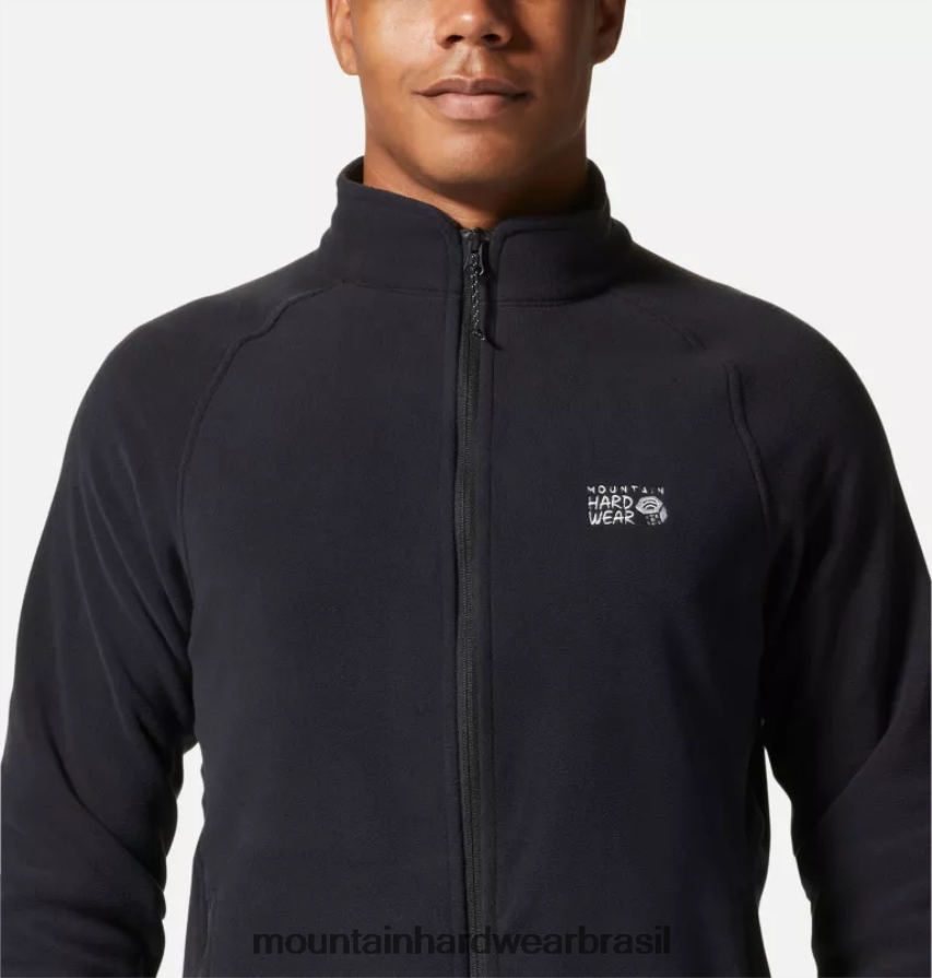 preto homens Mountain Hardwear micropolar polartec com zíper completo topos AD28F6442