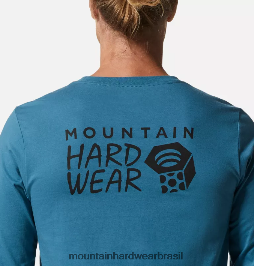 Cáspio homens Mountain Hardwear mhw logotipo traseiro manga longa topos AD28F6351