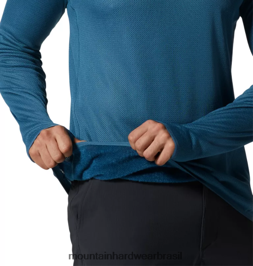 Cáspio homens Mountain Hardwear tripulação de manga longa airmesh topos AD28F6216