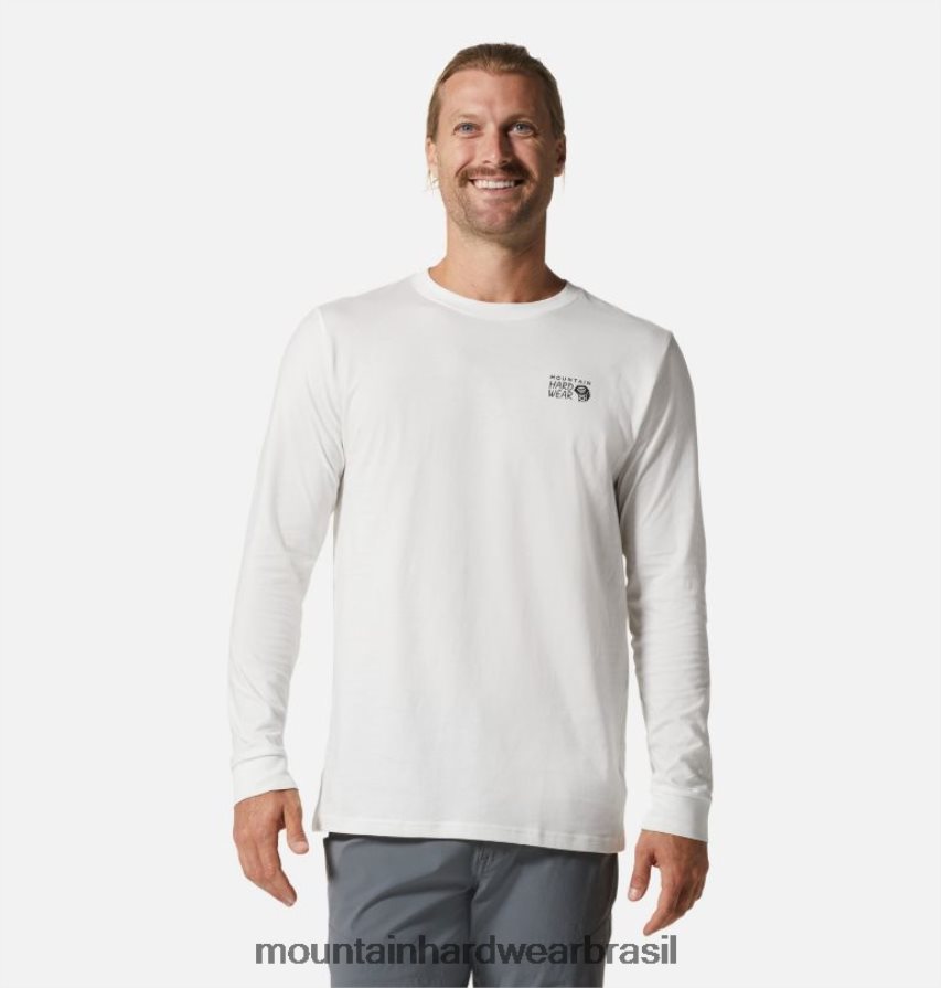 banco de neblina homens Mountain Hardwear logotipo mhw em uma caixa de manga comprida topos AD28F6342