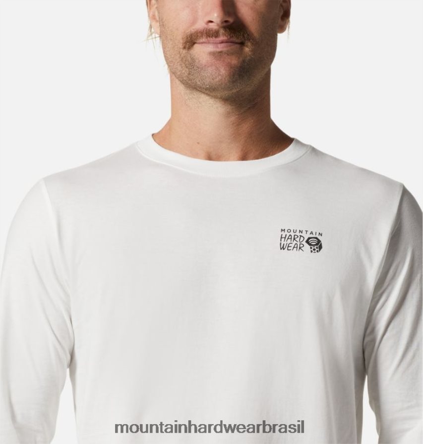 banco de neblina homens Mountain Hardwear logotipo mhw em uma caixa de manga comprida topos AD28F6342