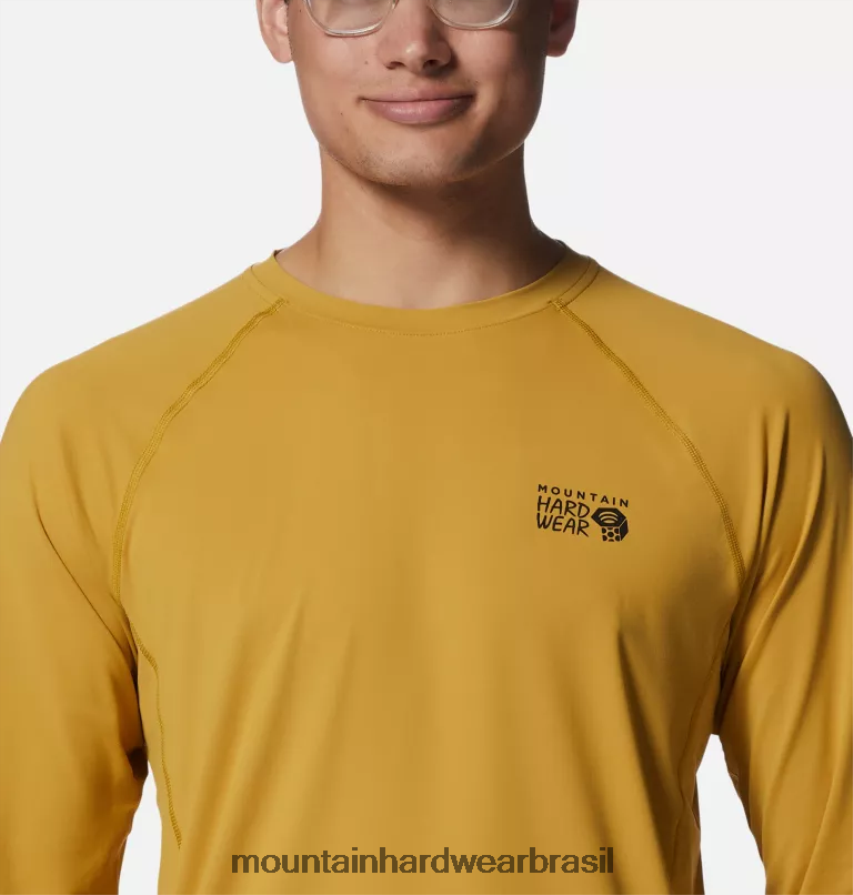 deserto amarelo homens Mountain Hardwear tripulação de manga longa do lago crater topos AD28F668