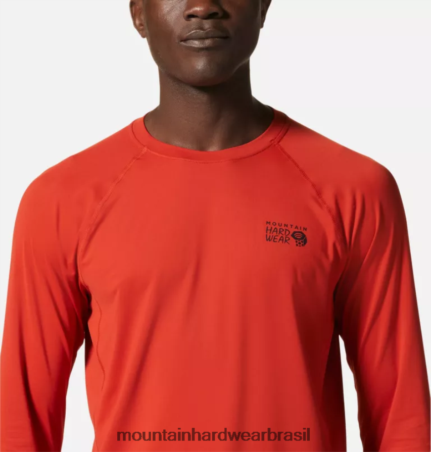 deserto vermelho homens Mountain Hardwear tripulação de manga longa do lago crater topos AD28F674