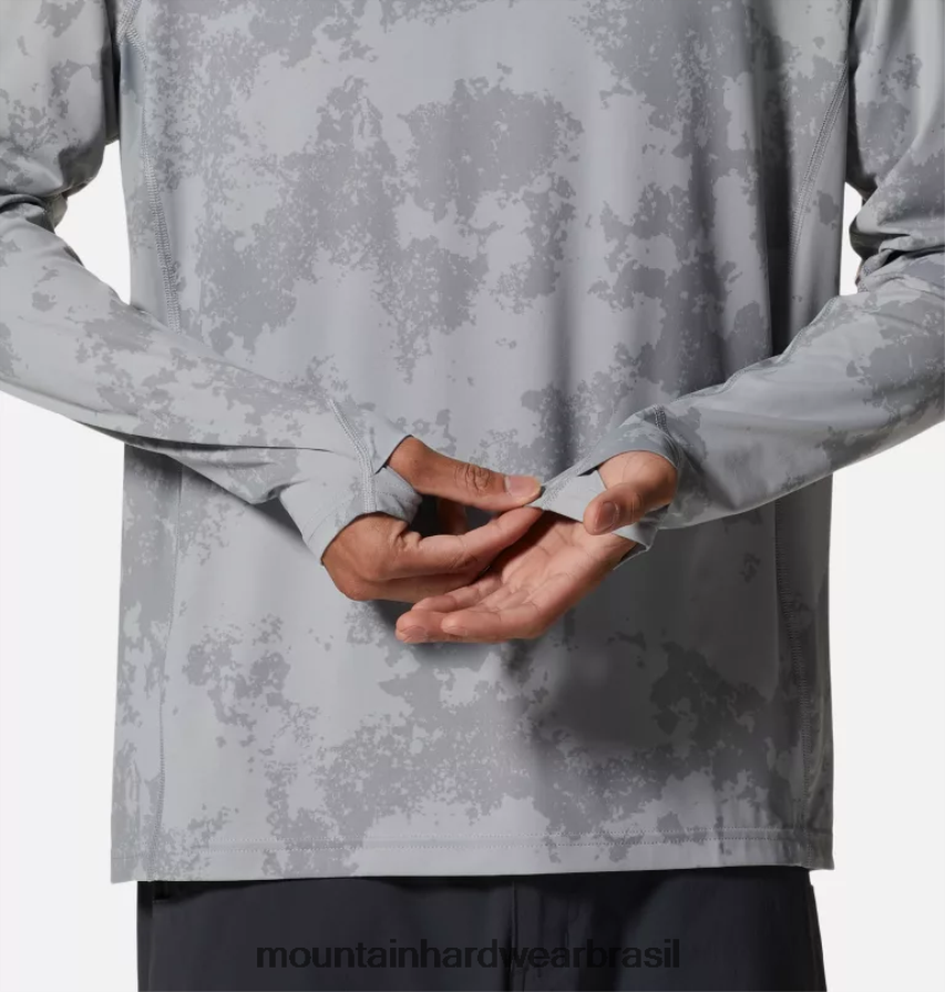 impressão de corante espalhado de cálice homens Mountain Hardwear moletom com capuz lago crater topos AD28F655