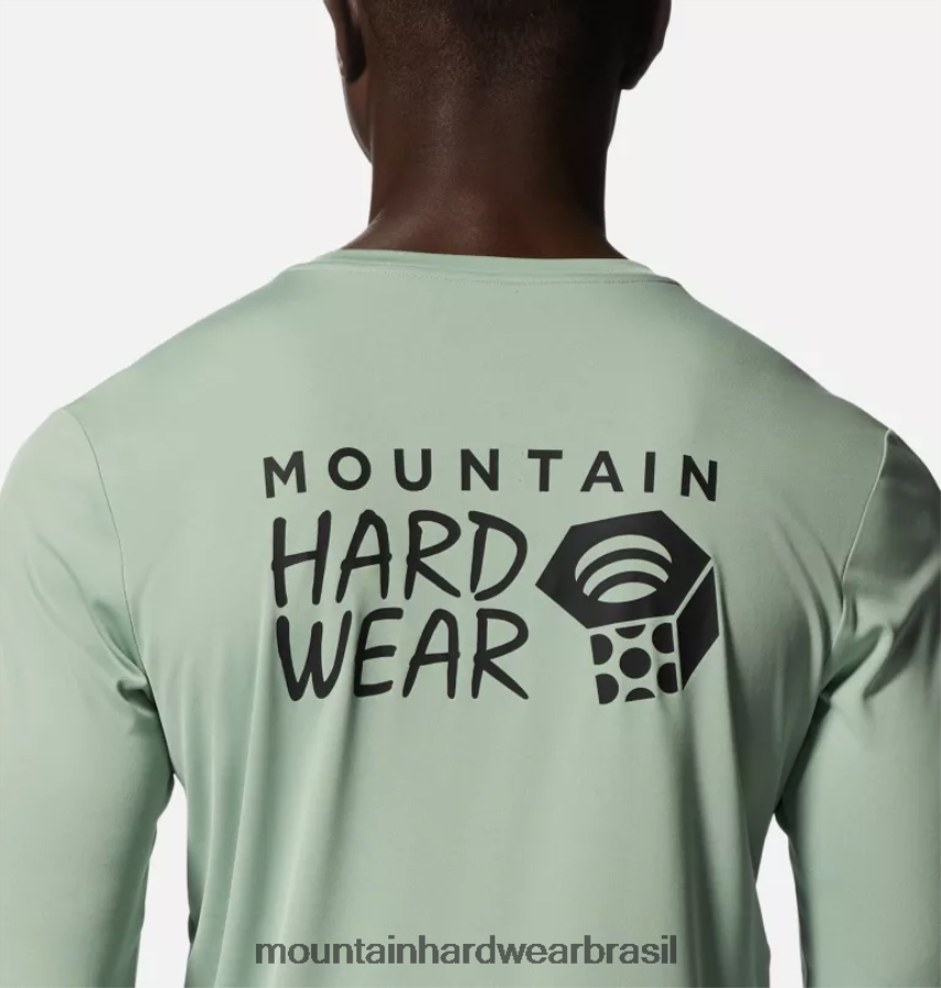 samambaia branca homens Mountain Hardwear manga longa tecnologia perversa topos AD28F6217