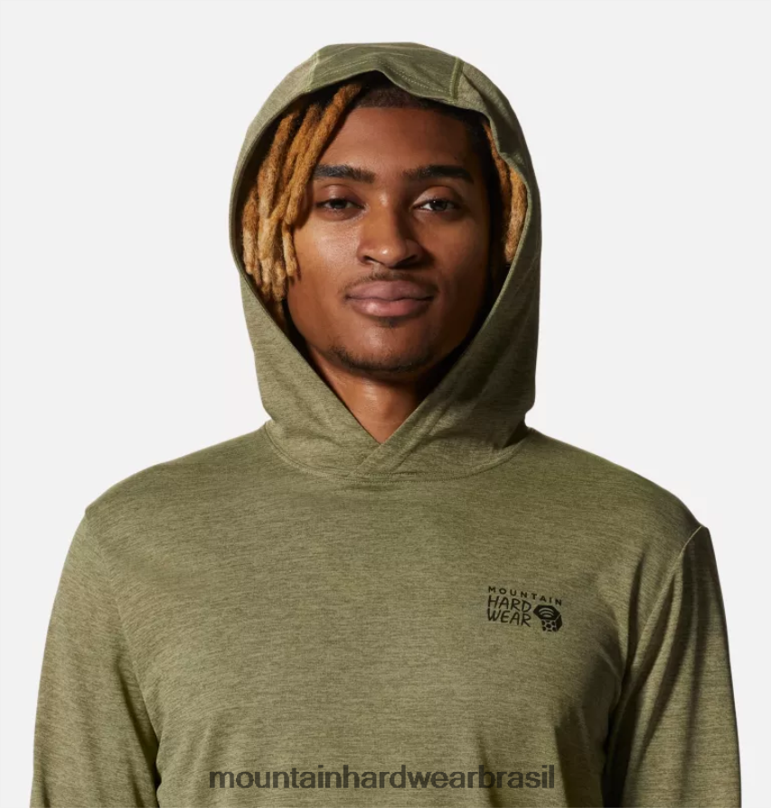 urze de cacto claro homens Mountain Hardwear protetor solar com capuz topos AD28F6203