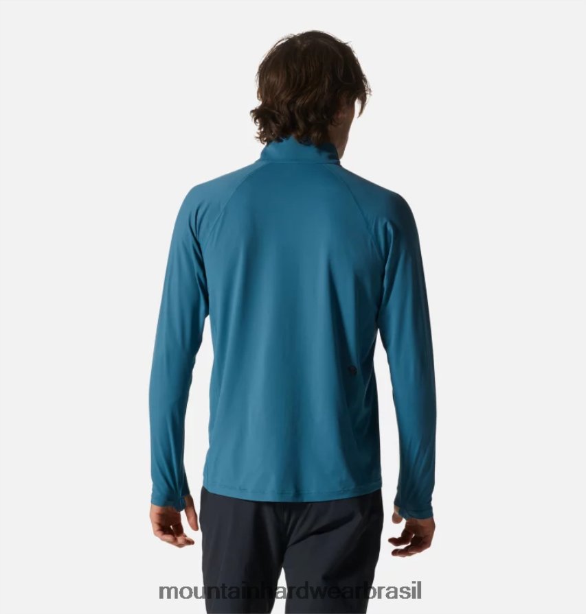 Cáspio homens Mountain Hardwear lago da cratera 1/2 zip topos AD28F665