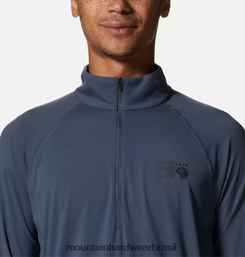 ardósia azul homens Mountain Hardwear lago da cratera 1/2 zip topos AD28F664
