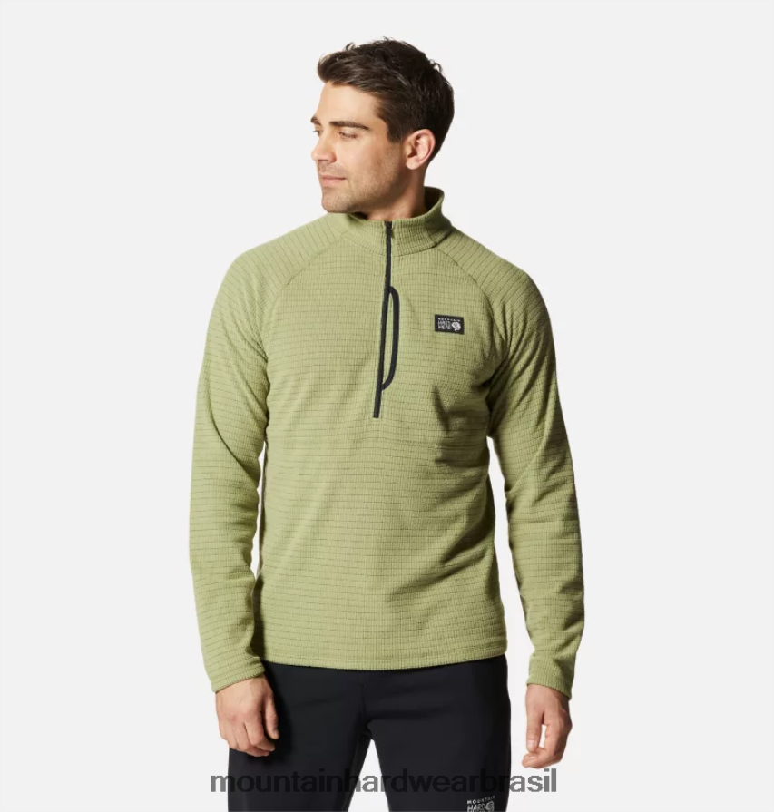 cacto claro homens Mountain Hardwear grade de cume meio zip topos AD28F6240