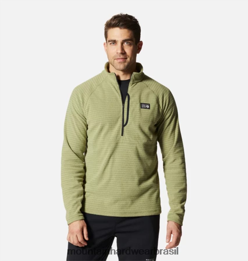 cacto claro homens Mountain Hardwear grade de cume meio zip topos AD28F6240