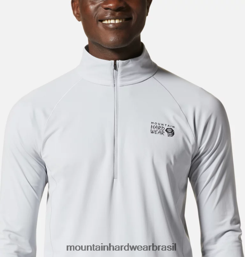 glacial homens Mountain Hardwear esticar 1/2 zíper topos AD28F6194