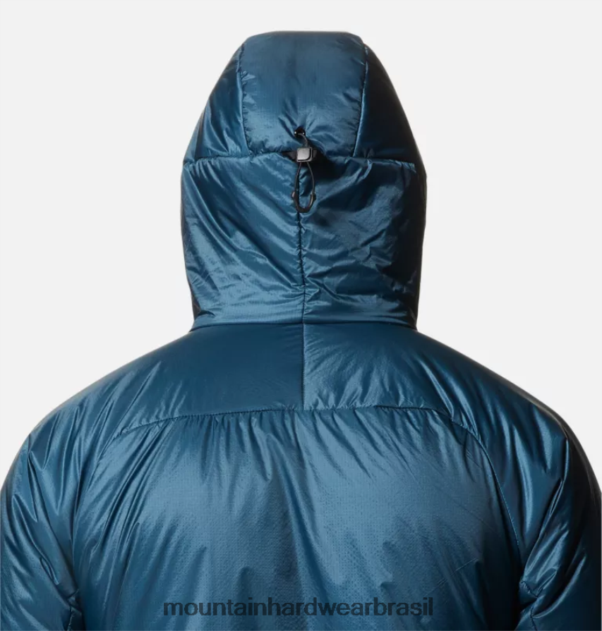 Cáspio escuro homens Mountain Hardwear compressor com capuz topos AD28F6148