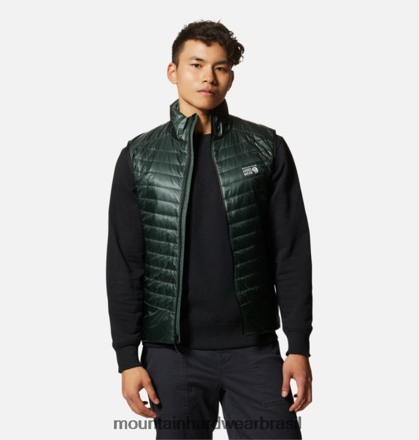 abeto preto homens Mountain Hardwear colete sombra fantasma topos AD28F6312