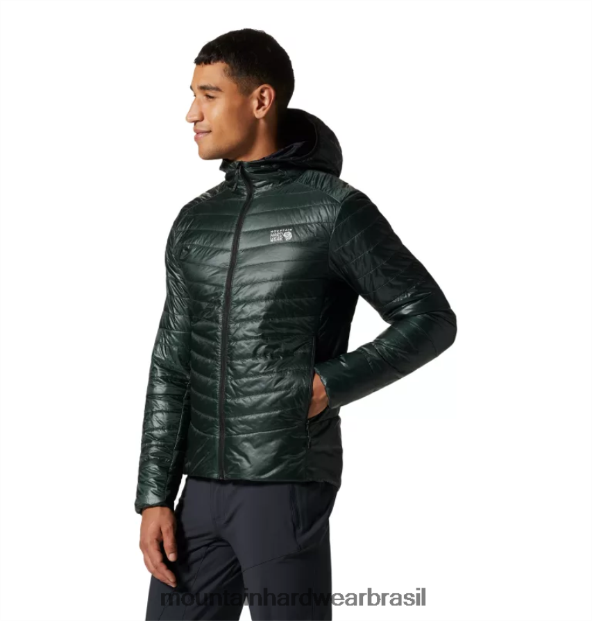 abeto preto homens Mountain Hardwear moletom com capuz sombra fantasma topos AD28F6309