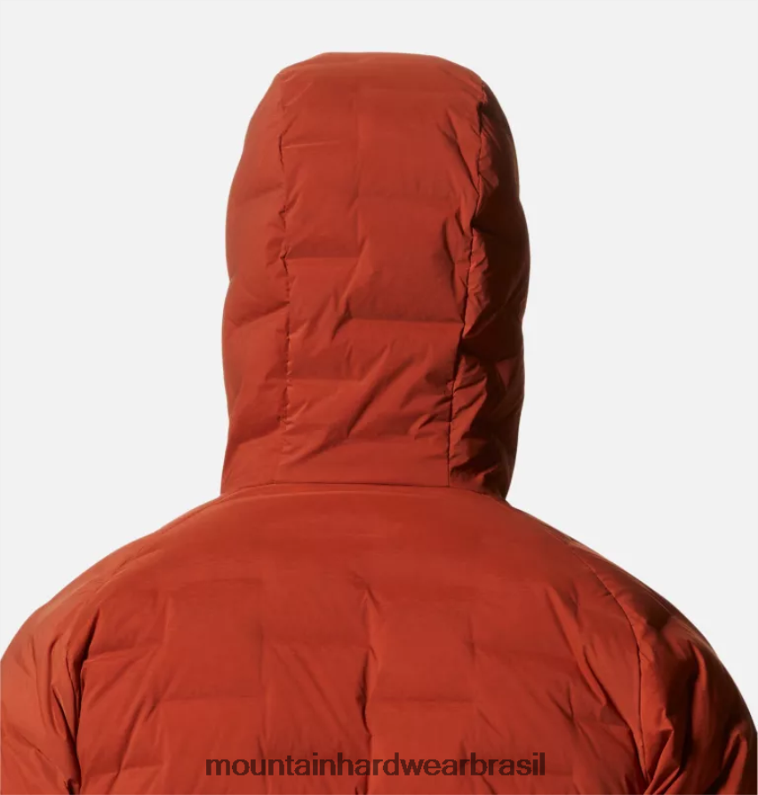 cobre escuro homens Mountain Hardwear moletom com capuz elástico topos AD28F618