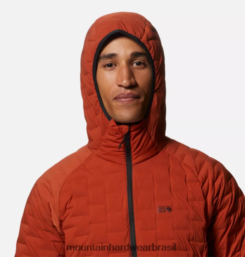 cobre escuro homens Mountain Hardwear pulôver leve stretch topos AD28F631