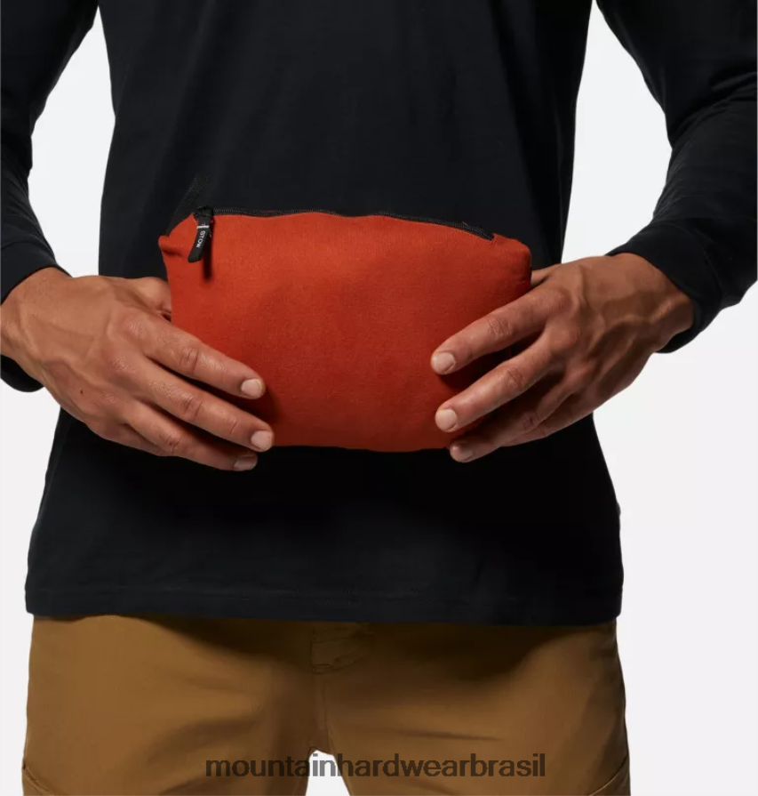 cobre escuro homens Mountain Hardwear pulôver leve stretch topos AD28F631