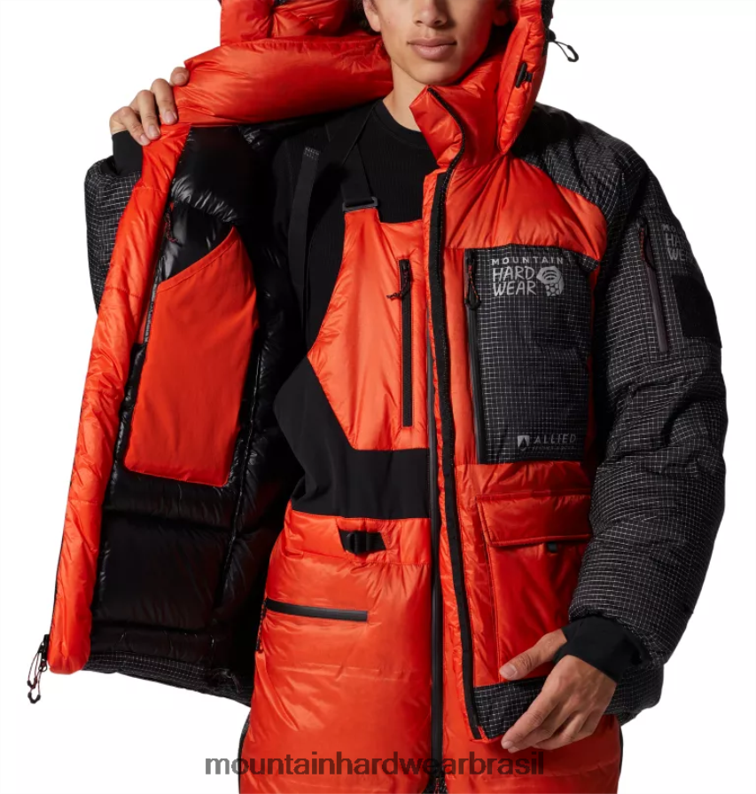 estado laranja homens Mountain Hardwear parka zero absoluto topos AD28F6495