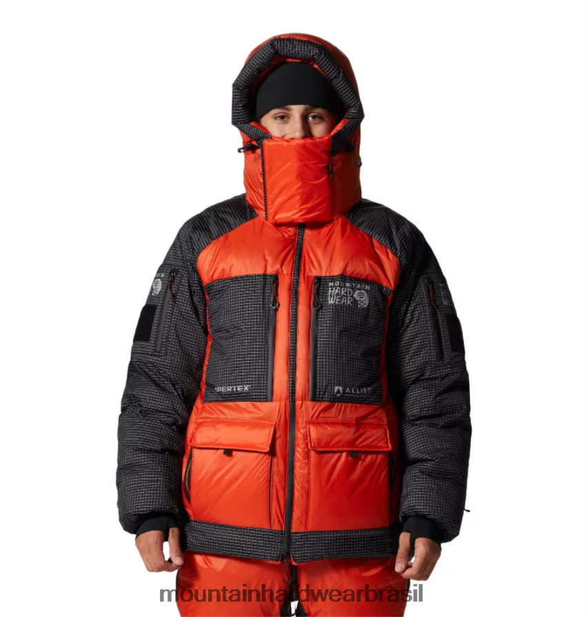 estado laranja homens Mountain Hardwear parka zero absoluto topos AD28F6495