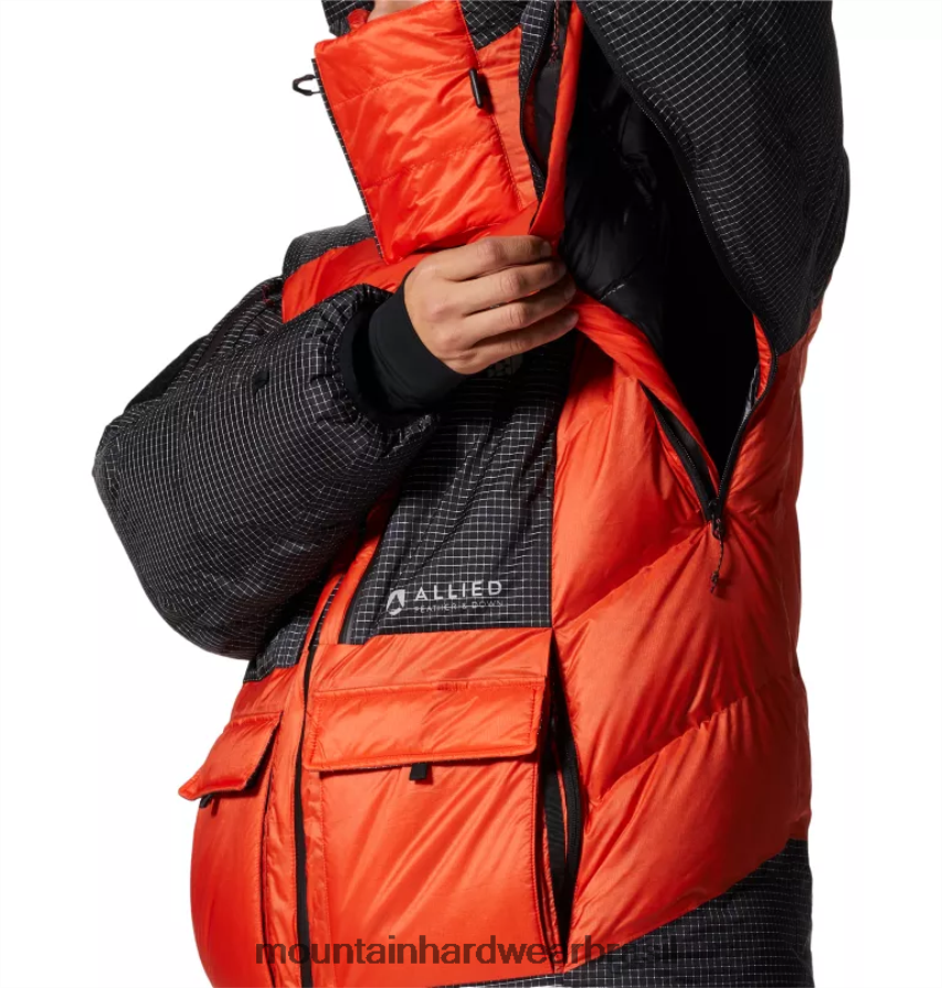 estado laranja homens Mountain Hardwear parka zero absoluto topos AD28F6495