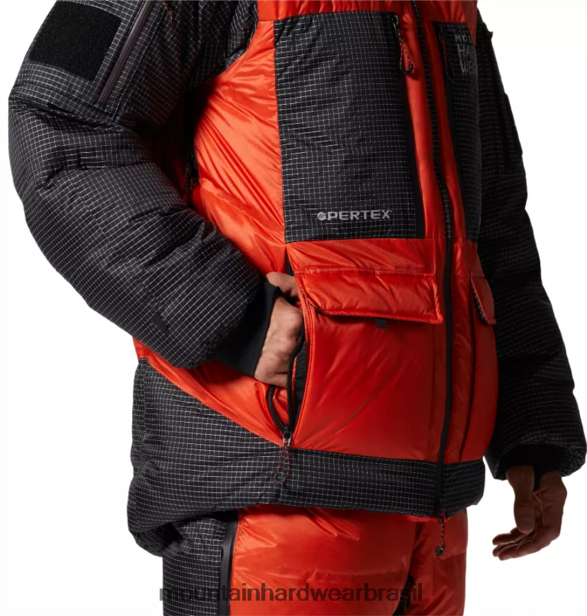 estado laranja homens Mountain Hardwear parka zero absoluto topos AD28F6495