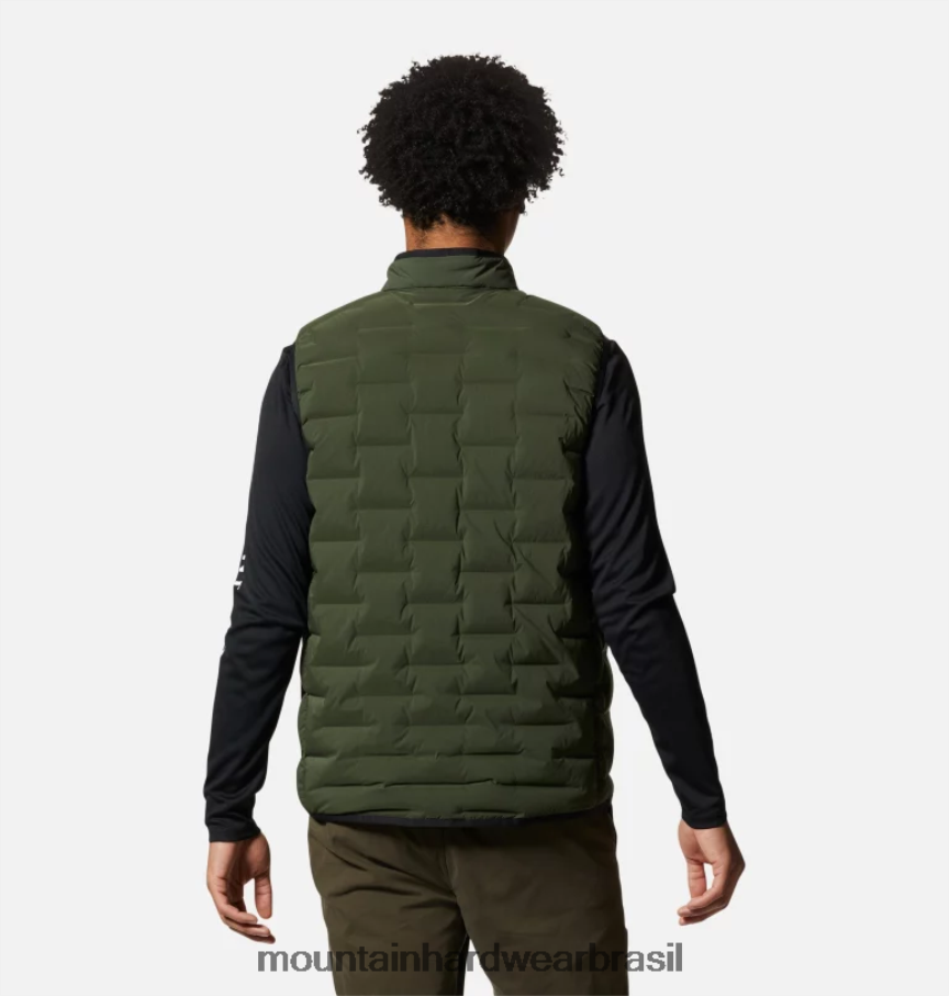 excedente verde homens Mountain Hardwear colete elástico topos AD28F6126