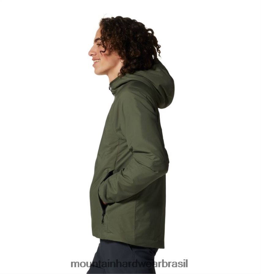 excedente verde homens Mountain Hardwear kor strata moletom com capuz topos AD28F6115