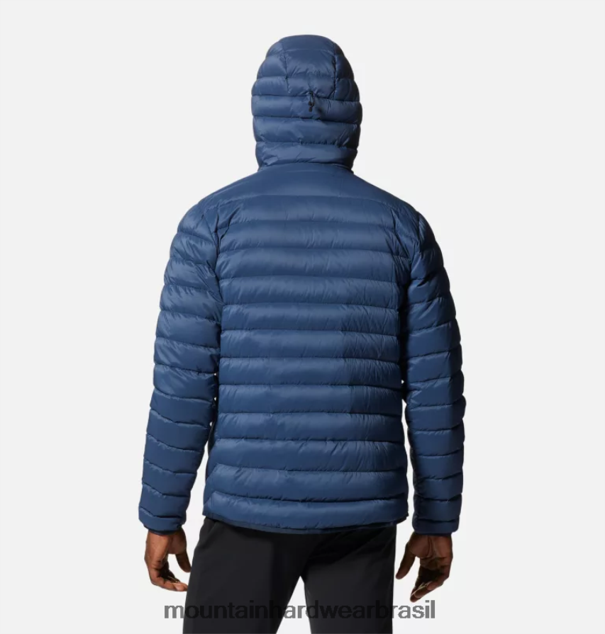 marinha homens Mountain Hardwear deloro moletom com capuz com zíper completo topos AD28F6118