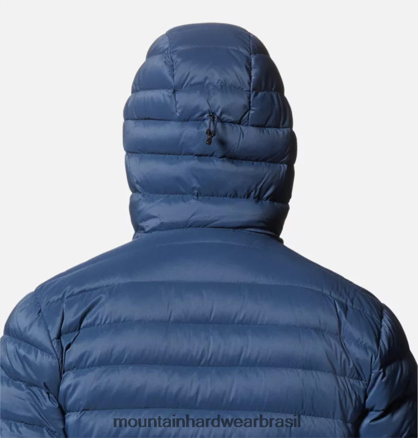 marinha homens Mountain Hardwear deloro moletom com capuz com zíper completo topos AD28F6118