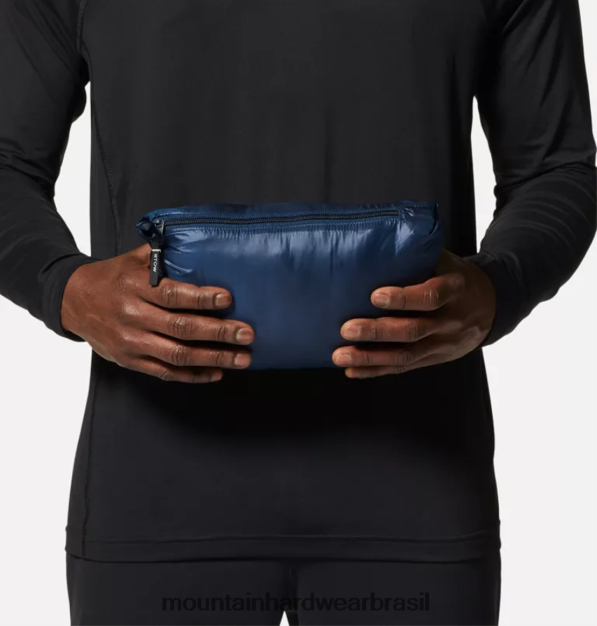 marinha homens Mountain Hardwear deloro moletom com capuz com zíper completo topos AD28F6118