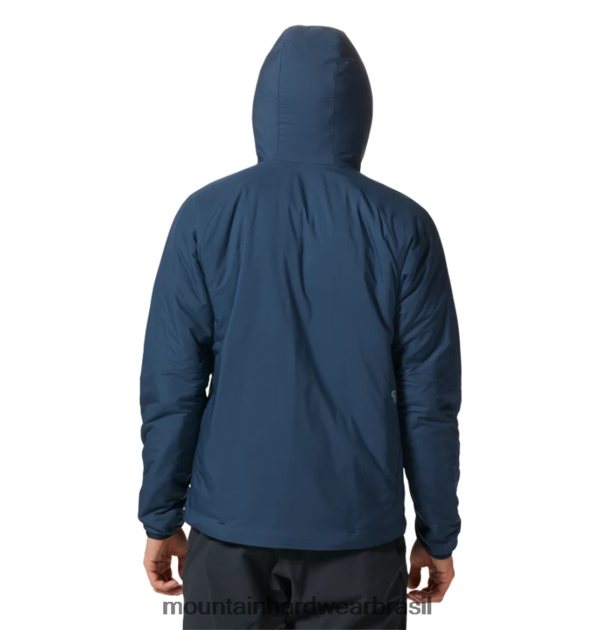 marinha homens Mountain Hardwear kor strata moletom com capuz topos AD28F6114