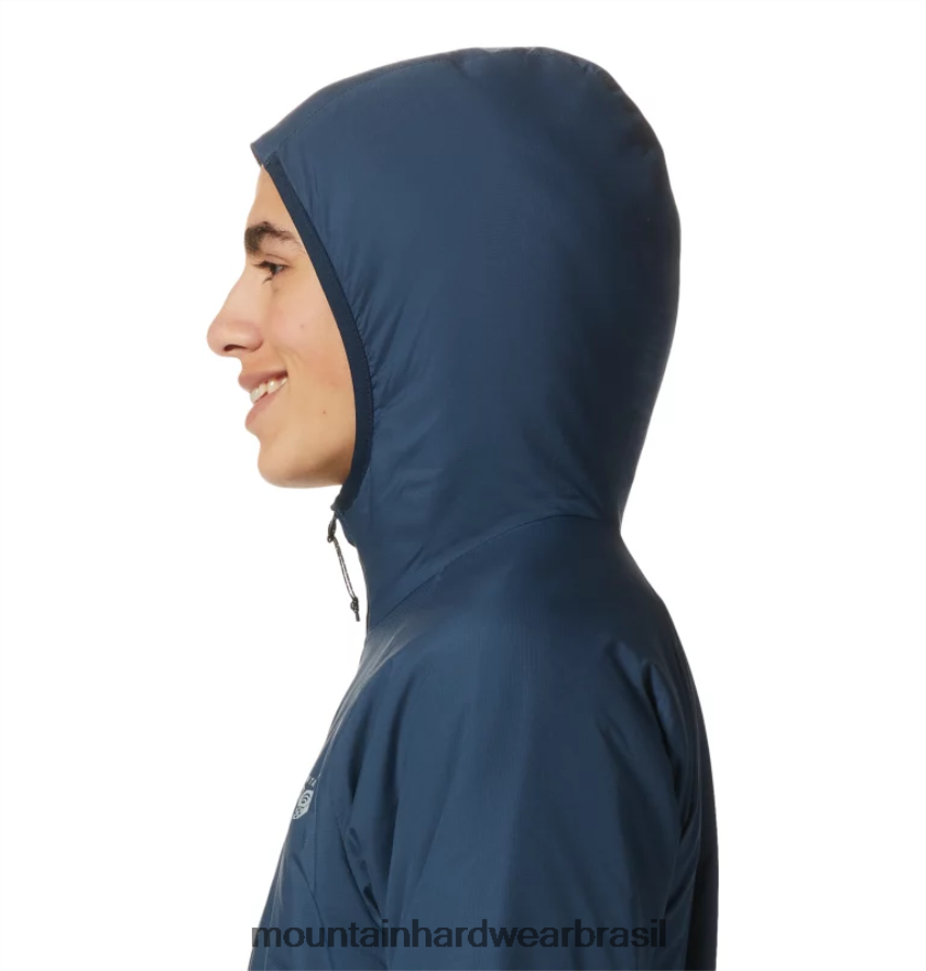 marinha homens Mountain Hardwear kor strata moletom com capuz topos AD28F6114