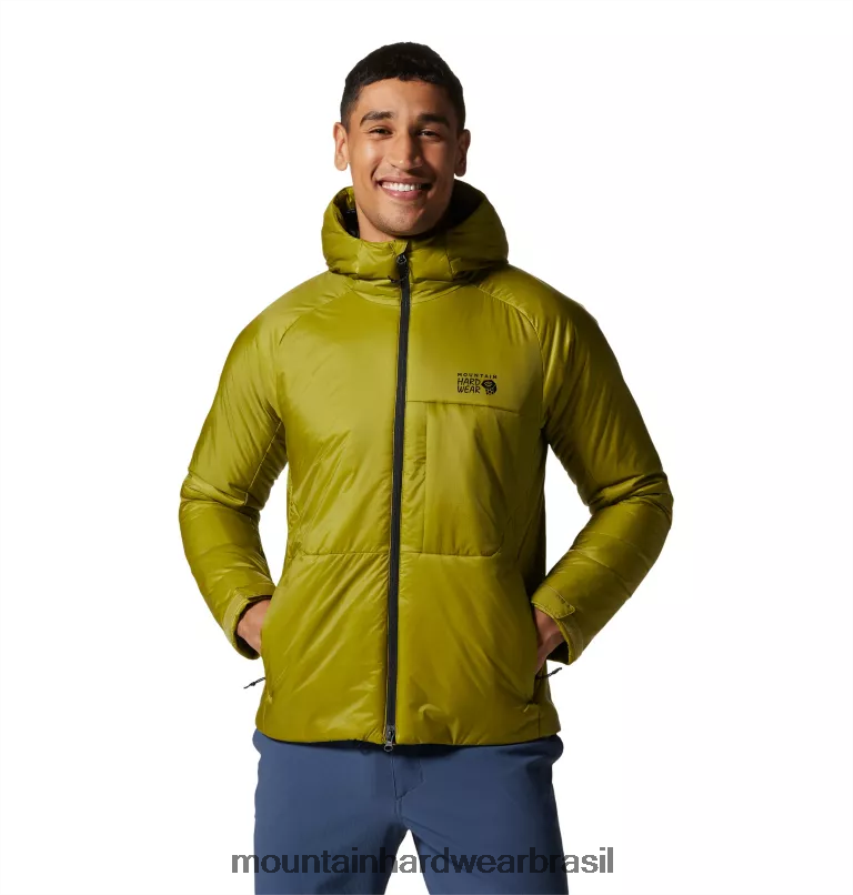 musgo da lua homens Mountain Hardwear compressor com capuz topos AD28F6151