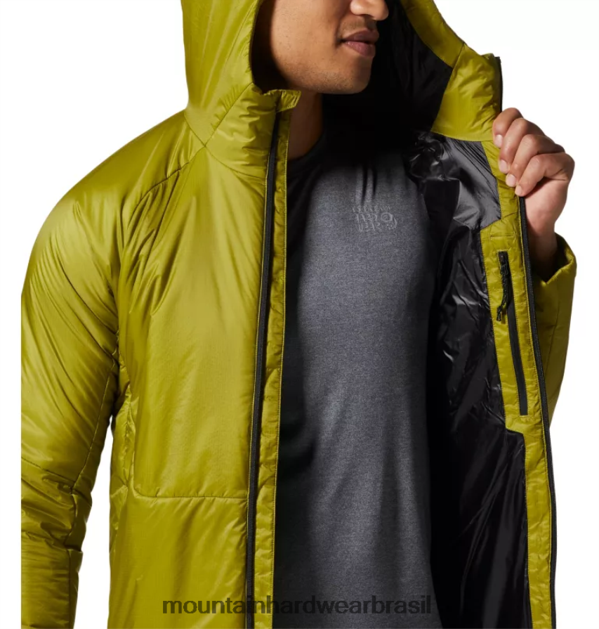 musgo da lua homens Mountain Hardwear compressor com capuz topos AD28F6151