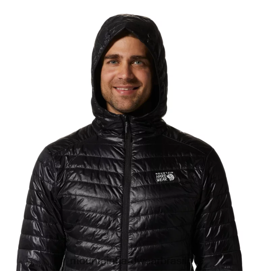 preto homens Mountain Hardwear moletom com capuz sombra fantasma topos AD28F6308