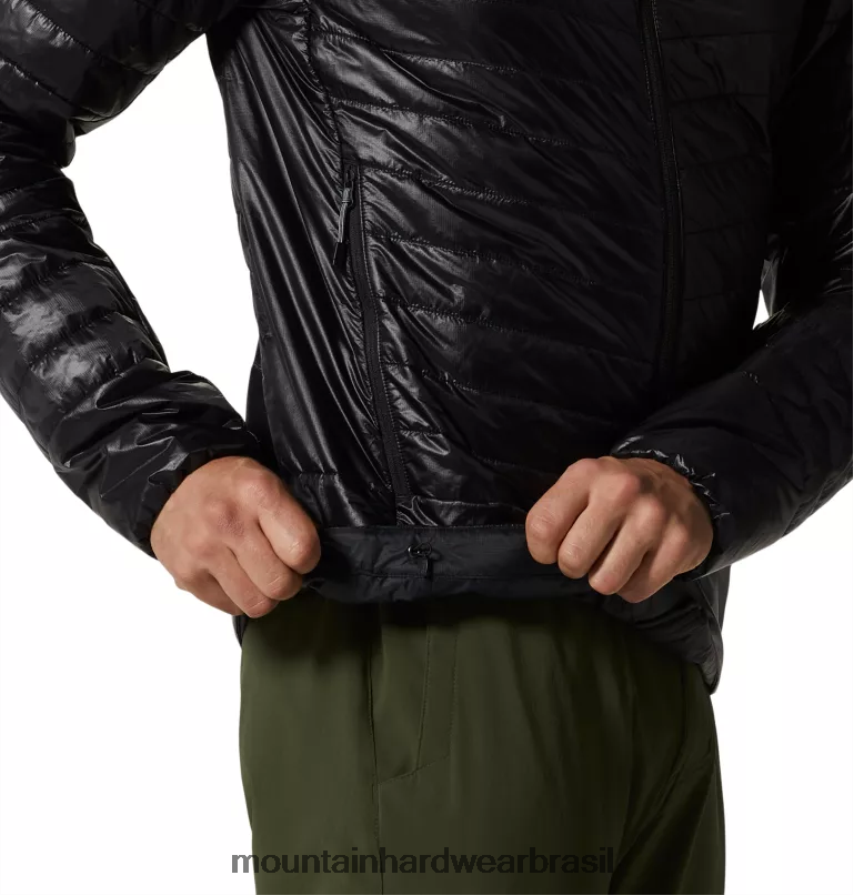 preto homens Mountain Hardwear moletom com capuz sombra fantasma topos AD28F6308