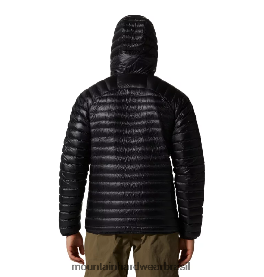 preto homens Mountain Hardwear sussurrador de fantasmas ul com capuz topos AD28F613