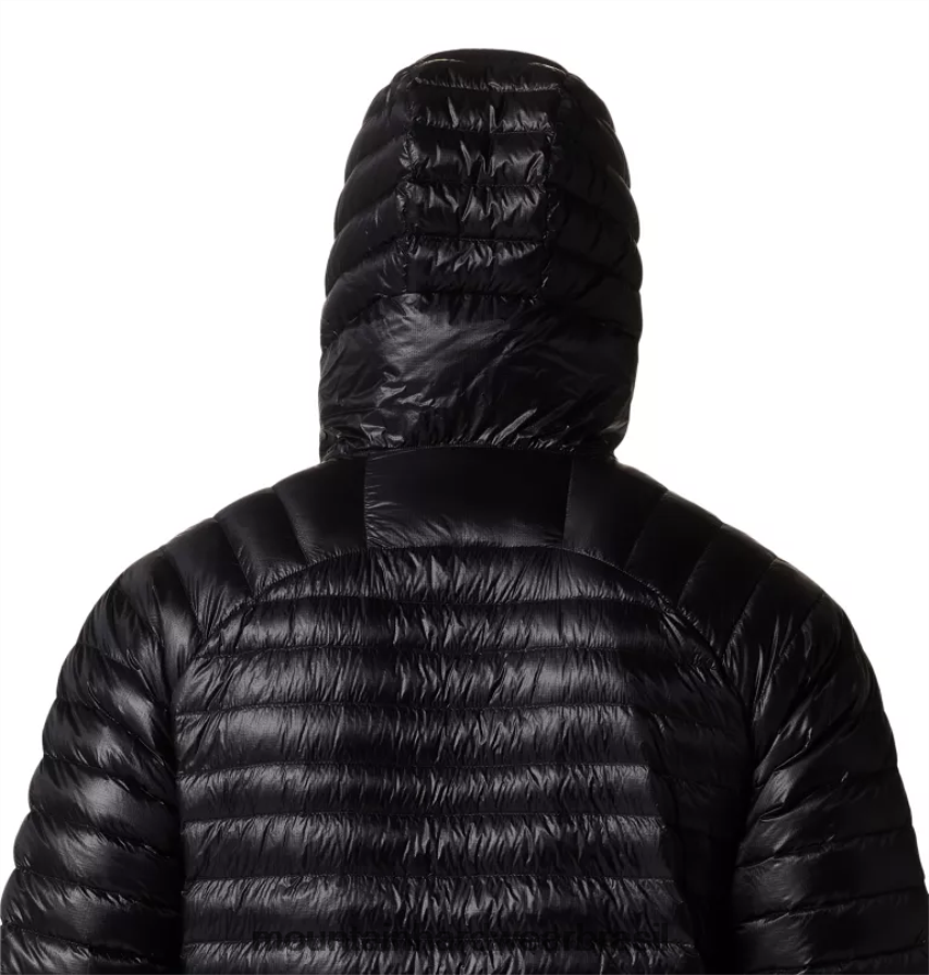 preto homens Mountain Hardwear sussurrador de fantasmas ul com capuz topos AD28F613
