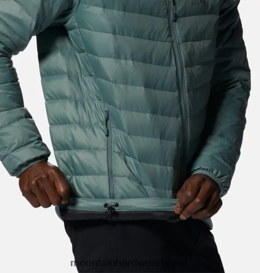 trovoada cinza homens Mountain Hardwear moletom glen alpine down topos AD28F6380
