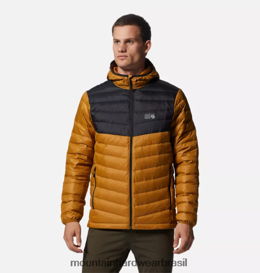 vegetação rasteira/preta homens Mountain Hardwear moletom glen alpine down topos AD28F6381