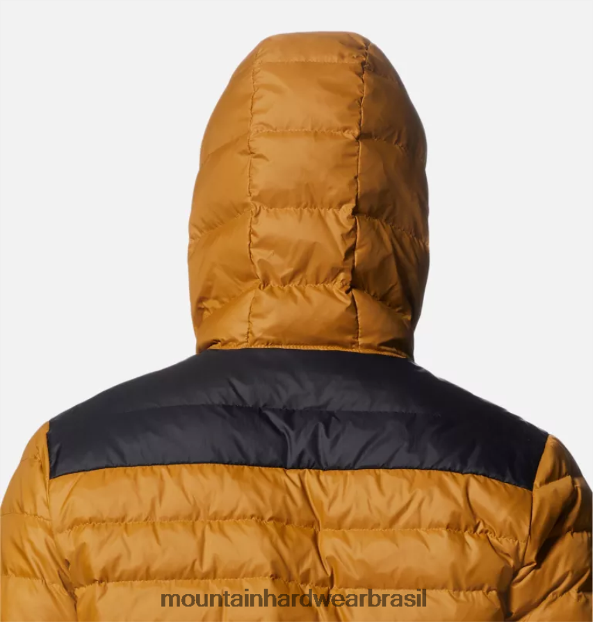 vegetação rasteira/preta homens Mountain Hardwear moletom glen alpine down topos AD28F6381