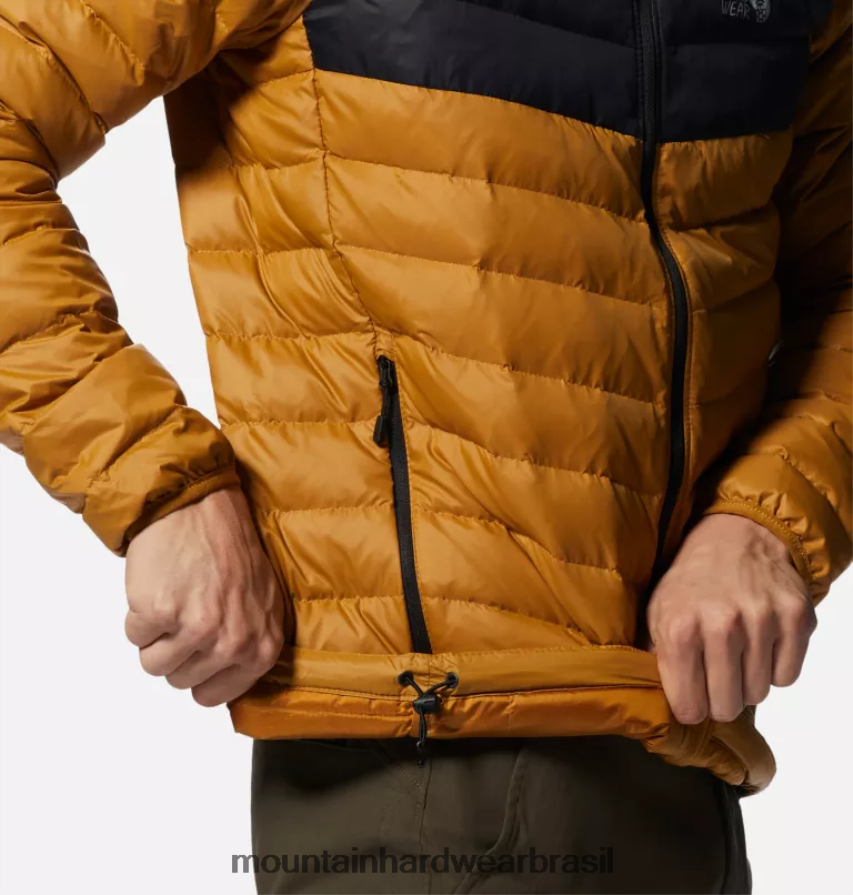 vegetação rasteira/preta homens Mountain Hardwear moletom glen alpine down topos AD28F6381