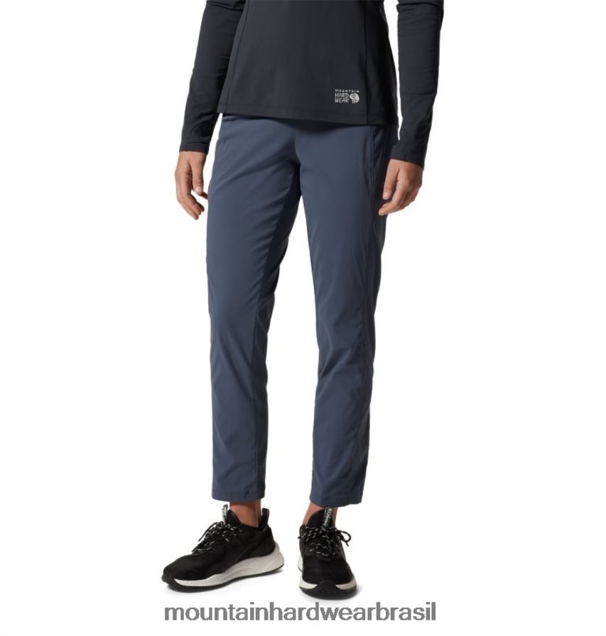 ardósia azul mulheres Mountain Hardwear calça cano alto cintura alta dynama partes inferiores AD28F6572