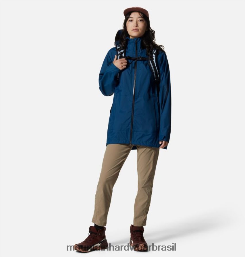 cáqui mulheres Mountain Hardwear calça cano alto cintura alta dynama partes inferiores AD28F6568