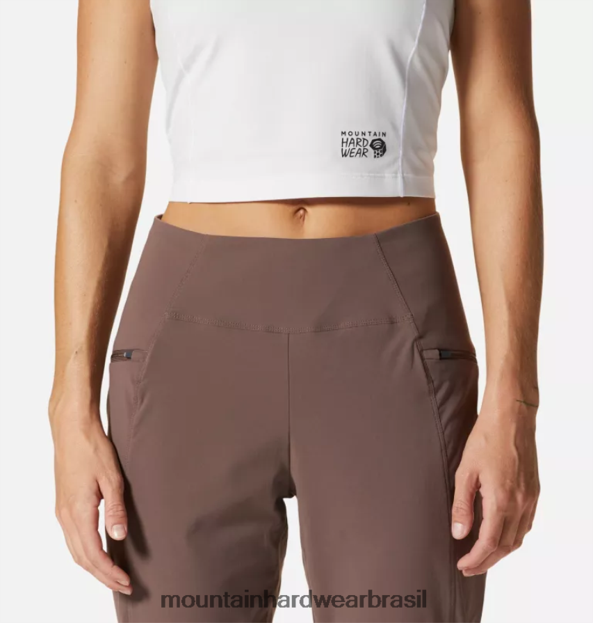 escolha mulheres Mountain Hardwear calça cano alto cintura alta dynama partes inferiores AD28F6567