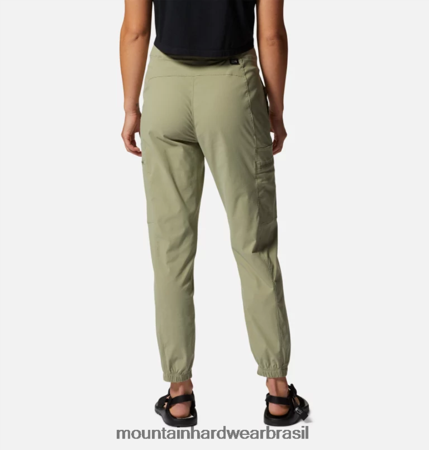 louva-a-deus verde mulheres Mountain Hardwear calça jogger dynama partes inferiores AD28F6579