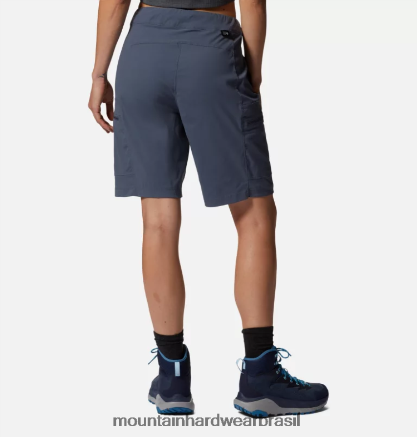 ardósia azul mulheres Mountain Hardwear bermuda cintura alta dynama partes inferiores AD28F6576