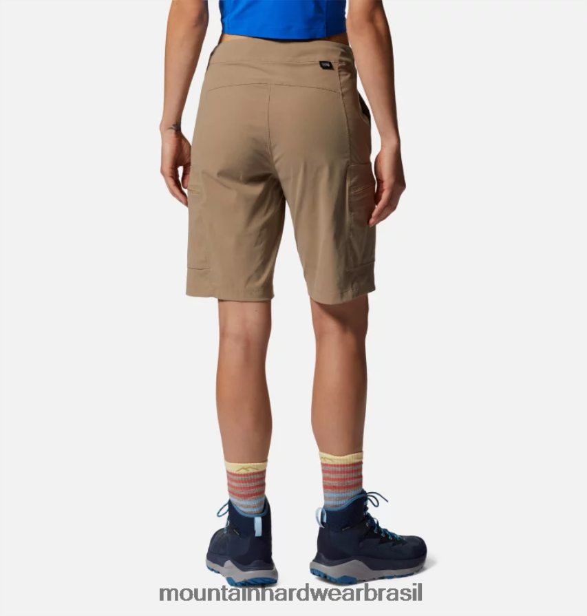 cáqui mulheres Mountain Hardwear bermuda cintura alta dynama partes inferiores AD28F6575