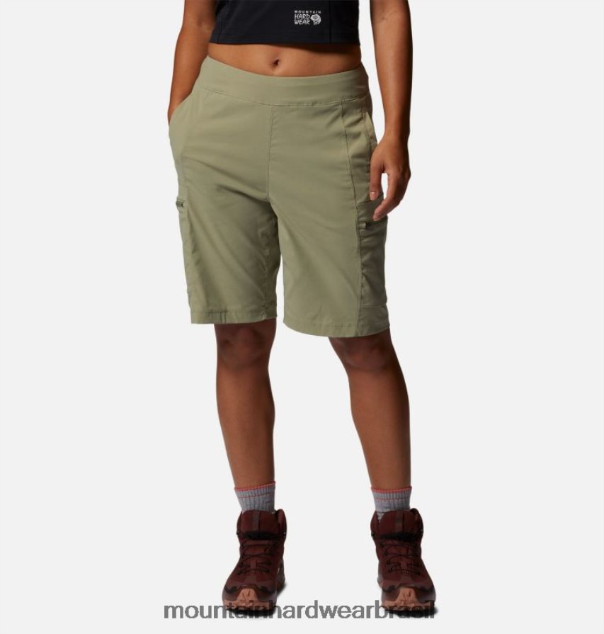 louva-a-deus verde mulheres Mountain Hardwear bermuda cintura alta dynama partes inferiores AD28F6573